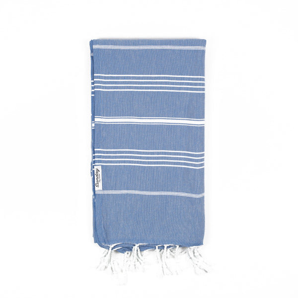 Turkish Towel Aegean Blue